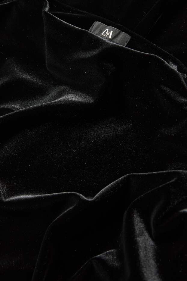 Femmes - Robe Bodycon en velours - noir