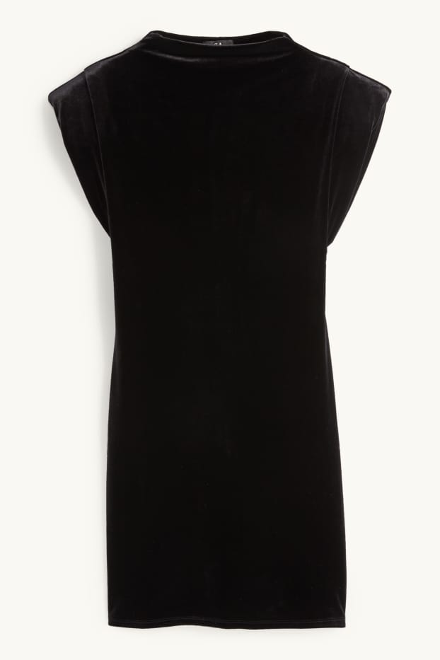 Femmes - Robe Bodycon en velours - noir