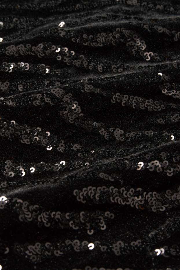 Femmes - Robe Bodycon en sequins - noir