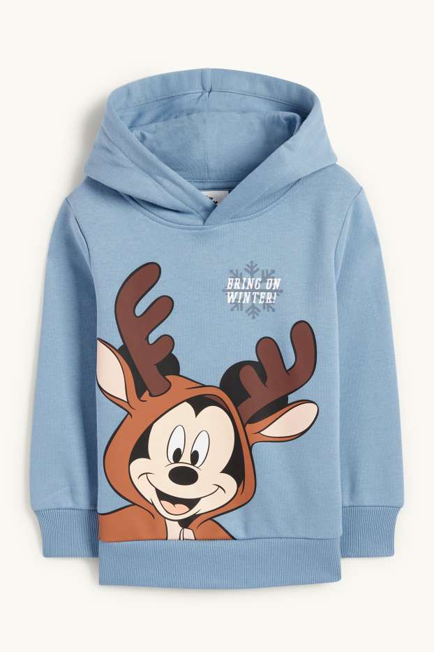 Kinder Jungen - Micky Maus - Hoodie - hellblau