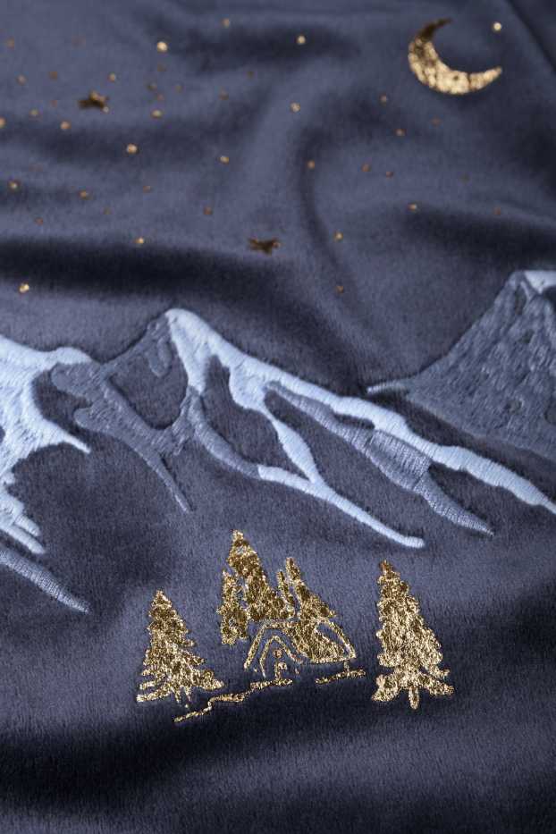 Donna - Copertina con cappuccio - blu scuro