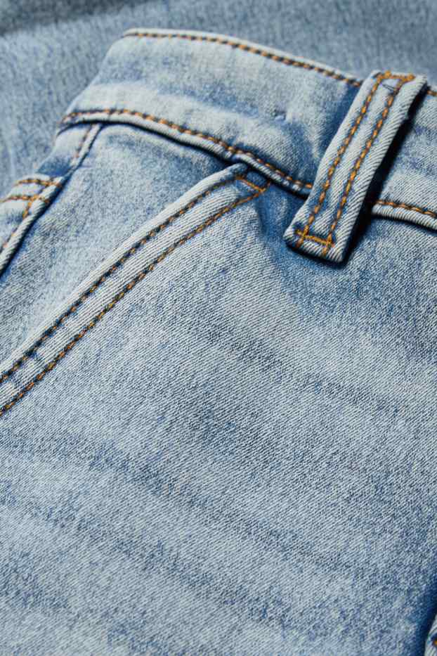 Děti - chlapci - Cargo džíny - termo džíny - džíny - světle modré