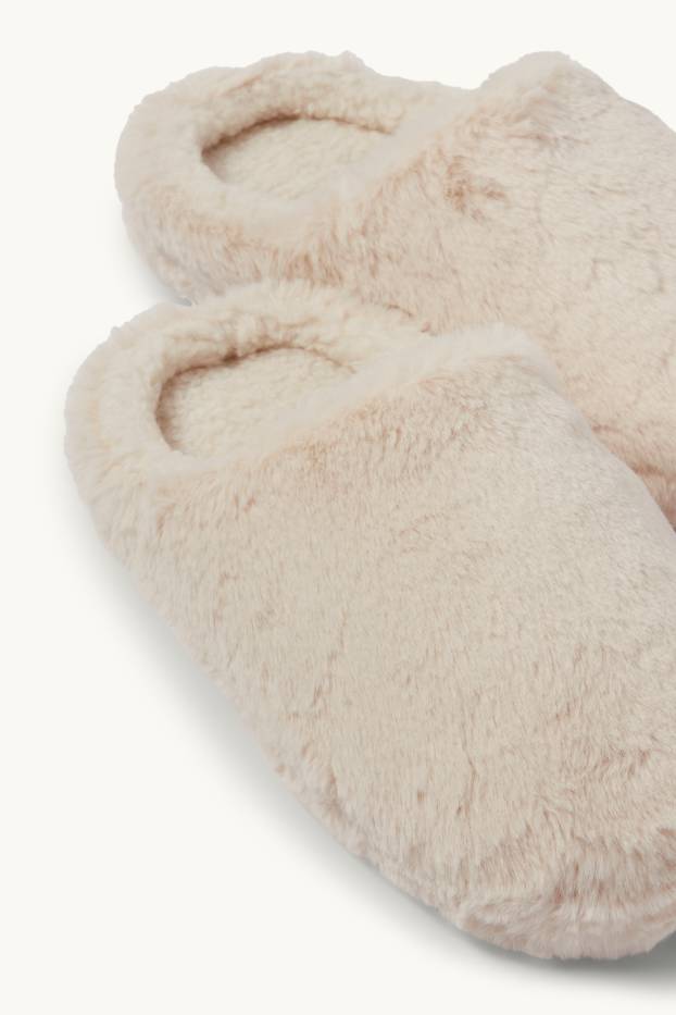 Damen - Hausschuhe - cremeweiß