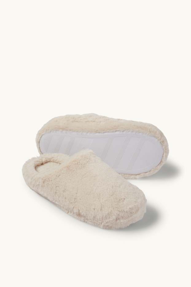 Damen - Hausschuhe - cremeweiß