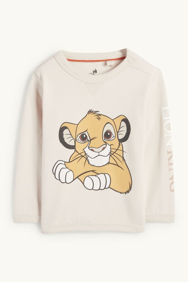 Miminka - chlapci - Lví král - outfit pro miminka - 2dílný - světle béžová