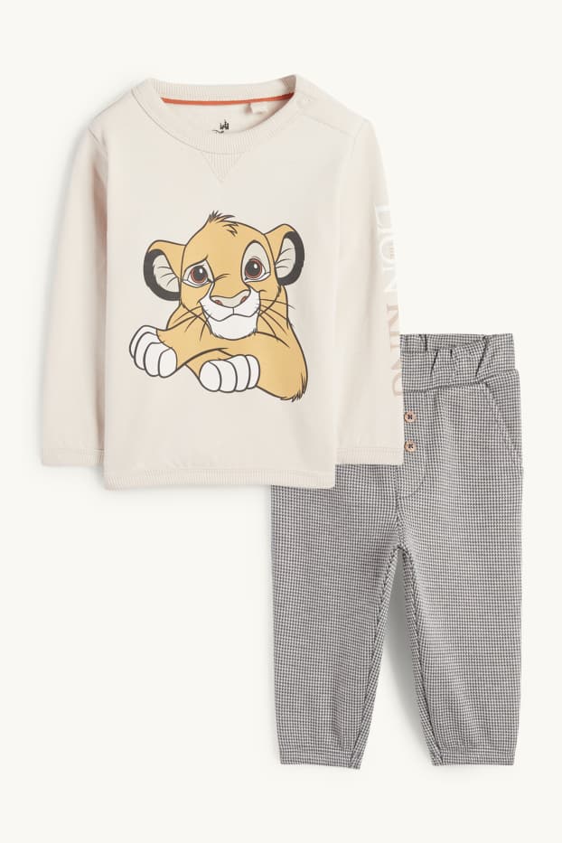 Miminka - chlapci - Lví král - outfit pro miminka - 2dílný - světle béžová