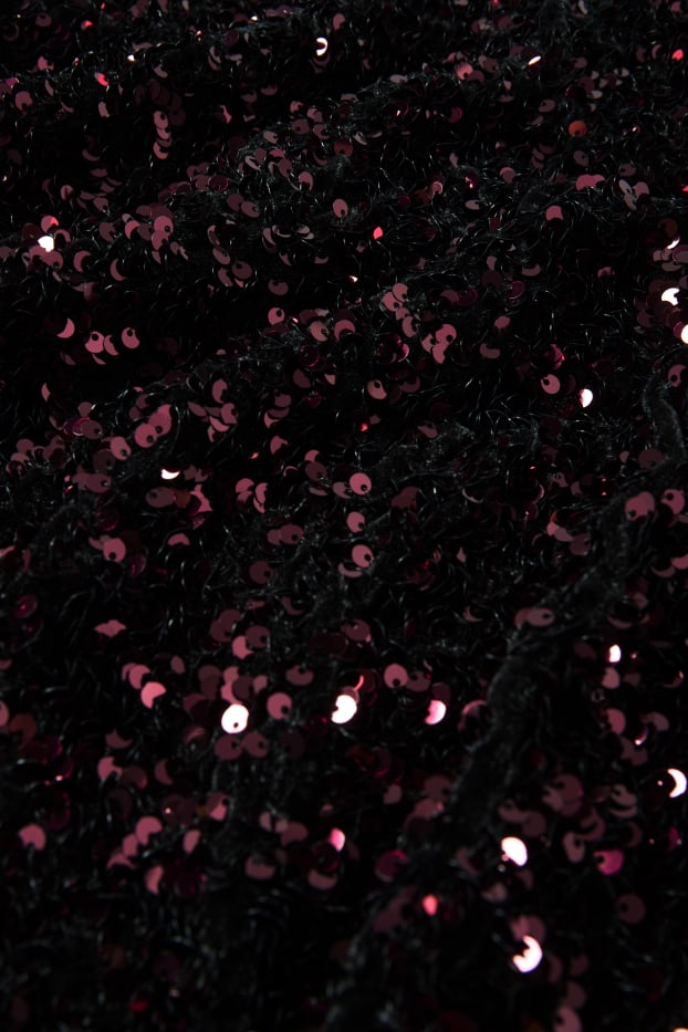 Dona - Samarreta de mànigues llargues de lluentons -regular fit - violeta