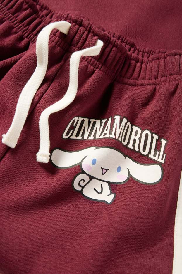 Copii - Fete - Cinnamoroll - pantaloni de trening - bordo