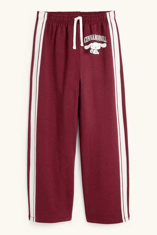 Copii - Fete - Cinnamoroll - pantaloni de trening - bordo
