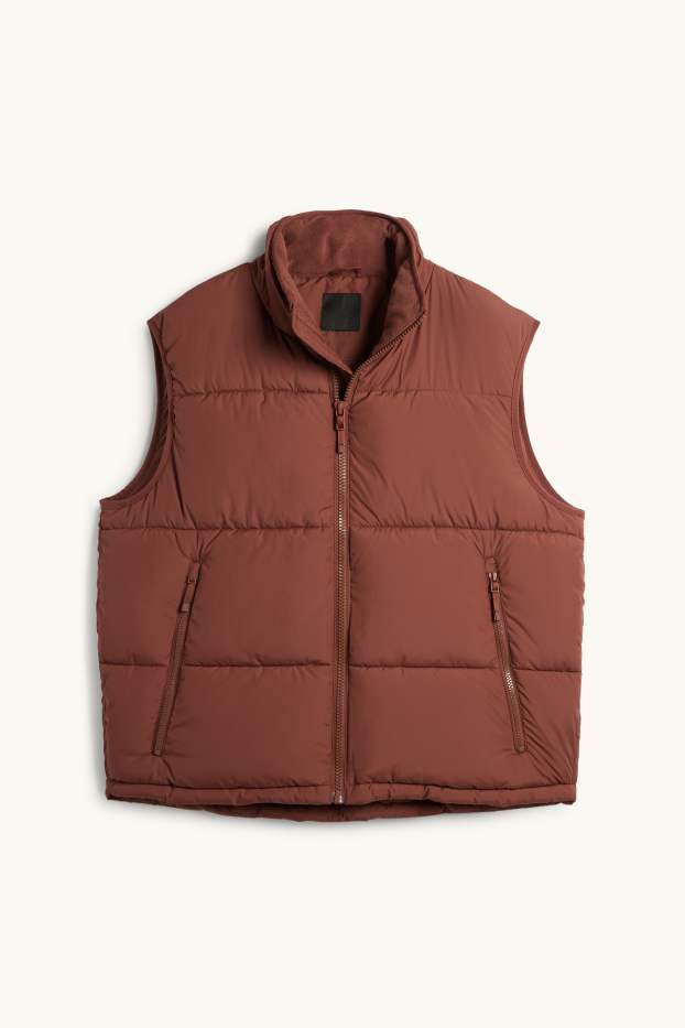 Hommes - Doudoune sans manches - marron