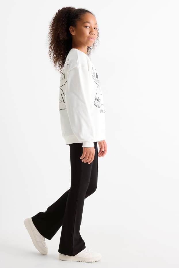 Kinder Mädchen - Flared Leggings - schwarz