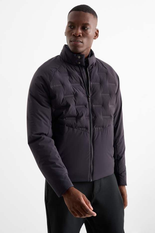 Hommes - Doudoune - finition déperlante - bleu foncé