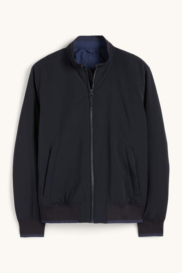 Heren - Blouson - gevoerd - waterafstotend - donkerblauw