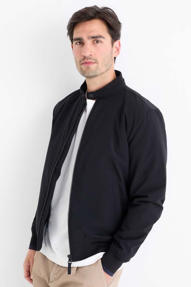 Heren - Blouson - gevoerd - waterafstotend - donkerblauw