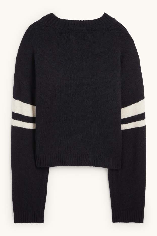 Enfants filles - New York - pull - bleu foncé