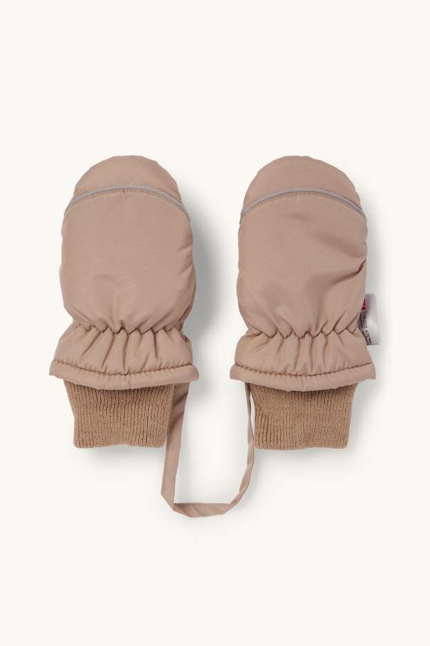Baby Boys - Baby mittens - lined - beige