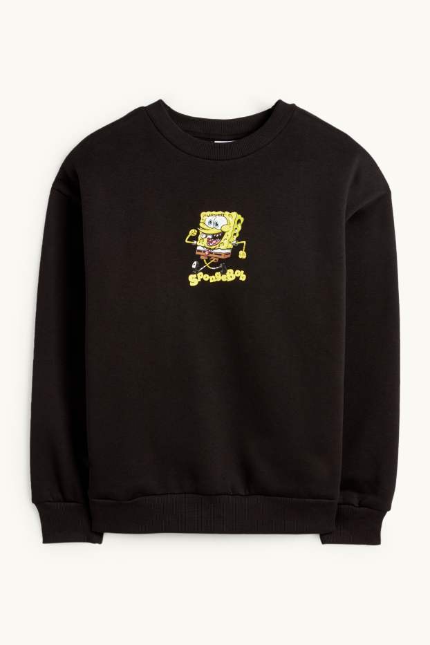 Enfants garçons - Bob l’éponge - sweat - noir