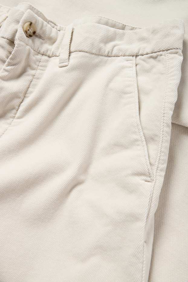 Uomo - Pantaloni chino - regular fit - tramati - beige chiaro