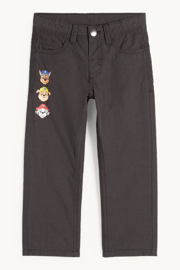 Kinderen: jongens - PAW Patrol - Chase, Marshall, Rubble - thermobroek - donkergrijs