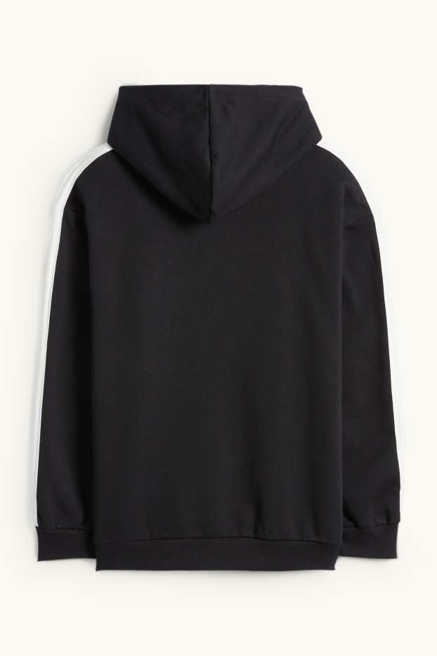 Bambine - Lilo & Stitch - felpa con cappuccio natalizia - nero