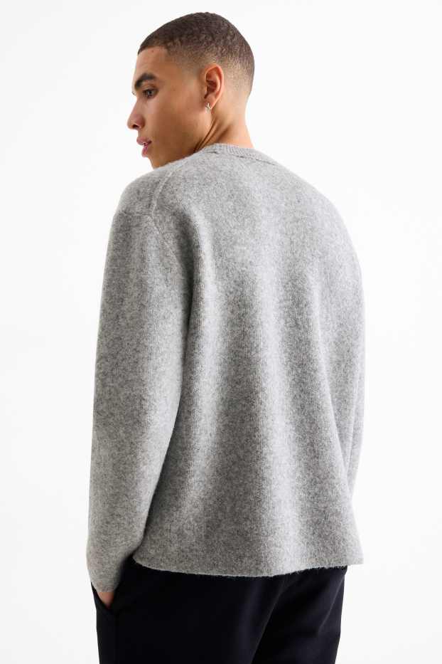 Uomo - Maglione - grigio chiaro melange