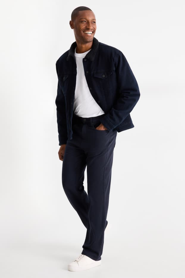 Heren - Thermobroek - Regular Fit - donkerblauw