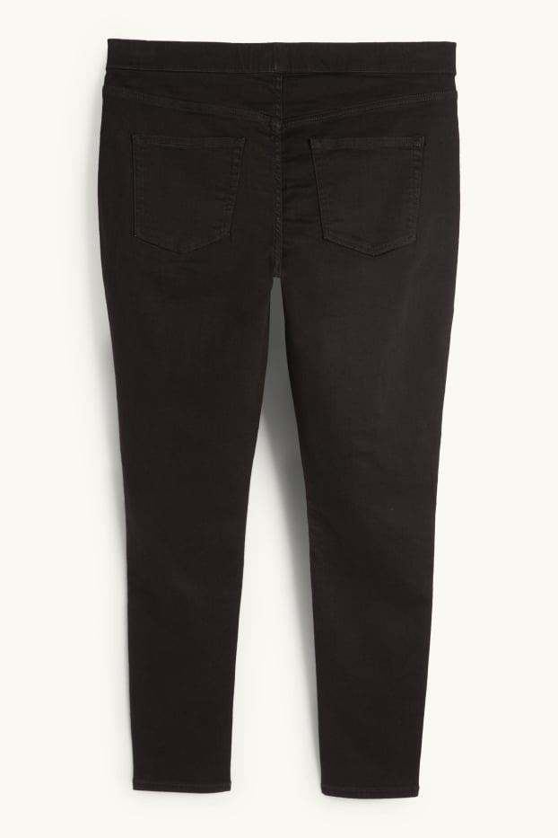 Damen - Jegging Jeans - Mid Waist - schwarz