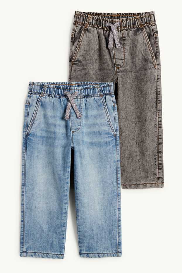 Nen - Paquet de 2 - relaxed jeans - texans tèrmics - blau/gris
