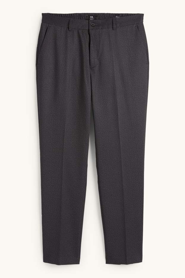 Hommes - Pantalon de costume - slim fit - Flex - gris foncé