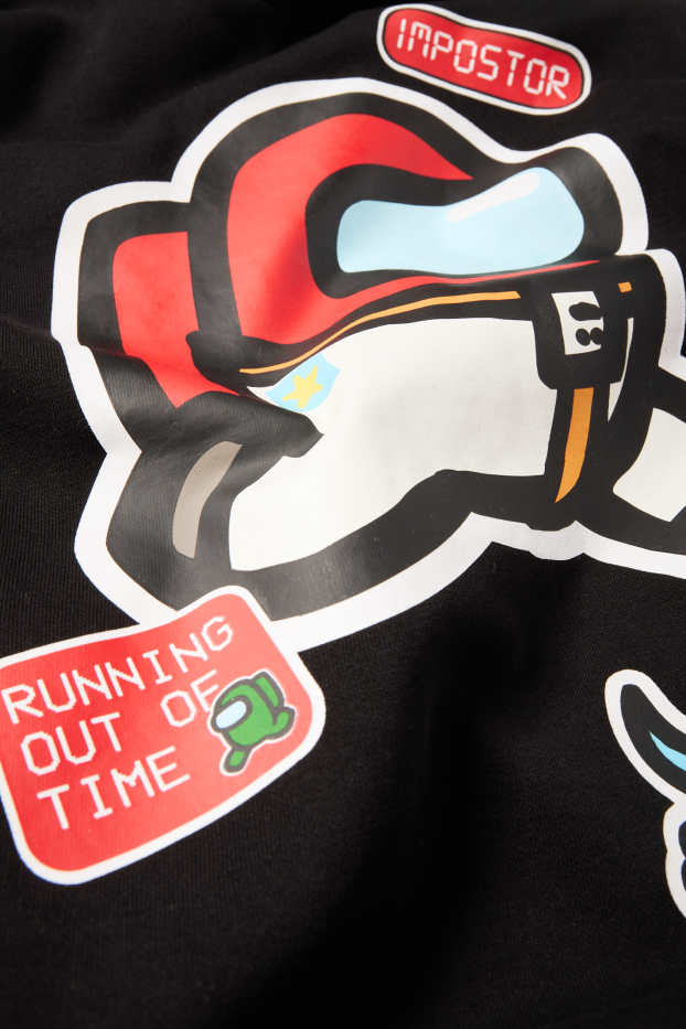 Kinderen: jongens - Among Us - hoodie - zwart