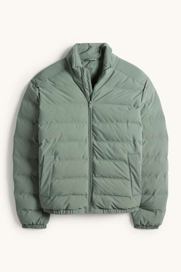 Heren - Gewatteerde jas - waterafstotend - groen