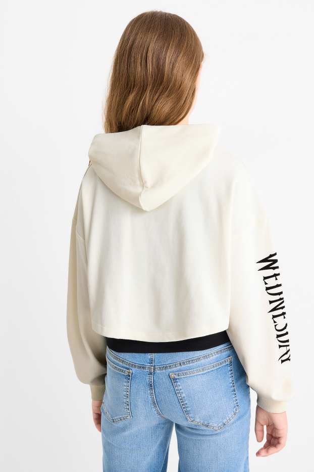 Kinder Mädchen - Wednesday - Set - Hoodie und Top - 2 teilig - weiß