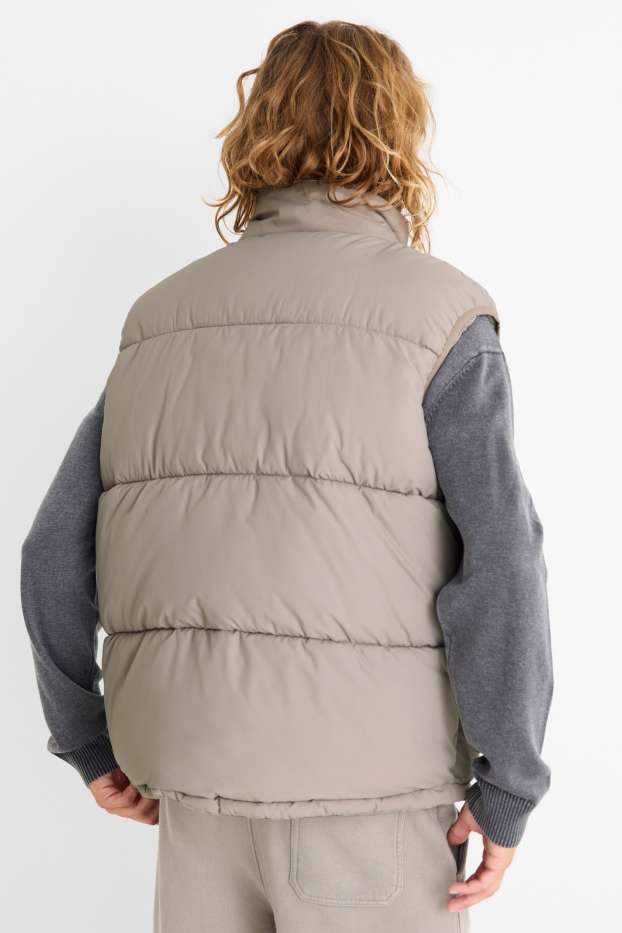 Hommes - Doudoune sans manches - taupe