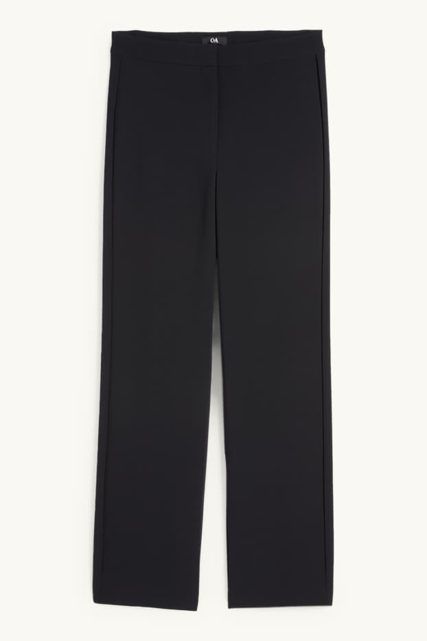 Dames - Business-broek - mid waist - regular fit - zwart