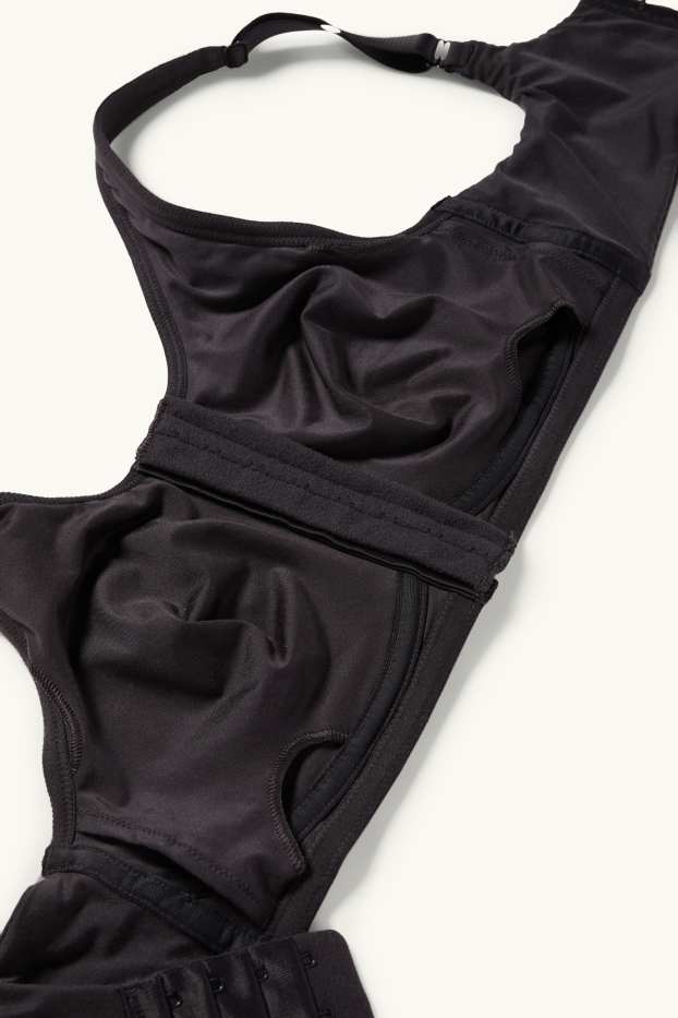 Donna - Reggiseno post-operatorio senza ferretti - nero