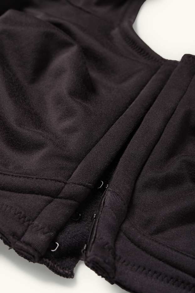 Donna - Reggiseno post-operatorio senza ferretti - nero