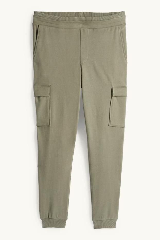 Heren - Cargojoggingbroek - kaki