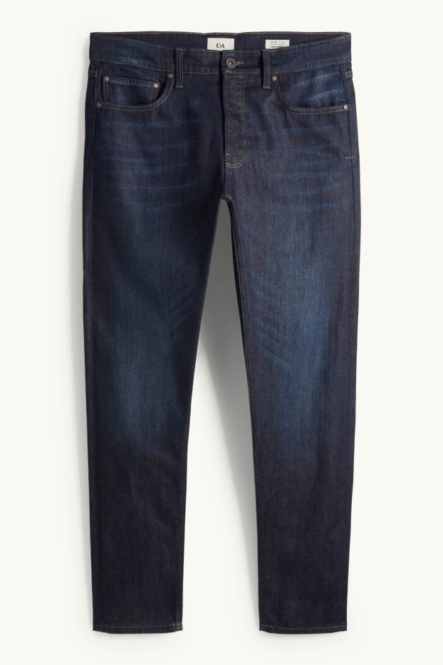 Home - Slim Tapered Jeans - texà blau fosc