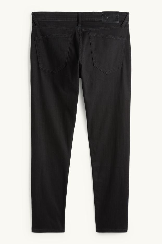 Bărbați - Slim tapered jeans - negru