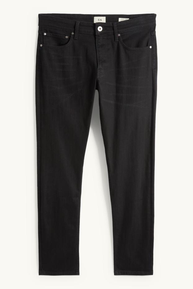 Bărbați - Slim tapered jeans - negru