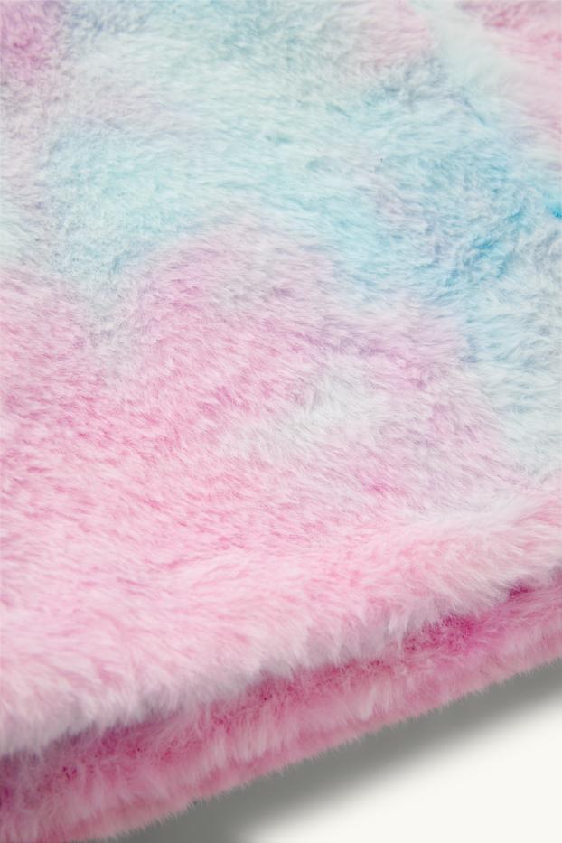 Kinder Mädchen - Loop Schal - gemustert - rosa