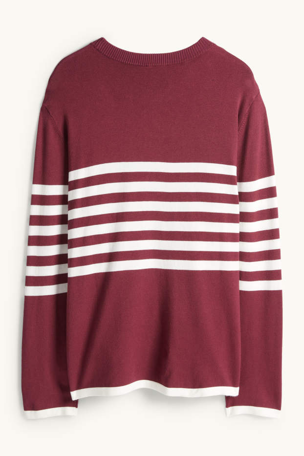 Dona - Jersei - de ratlles - bordeus