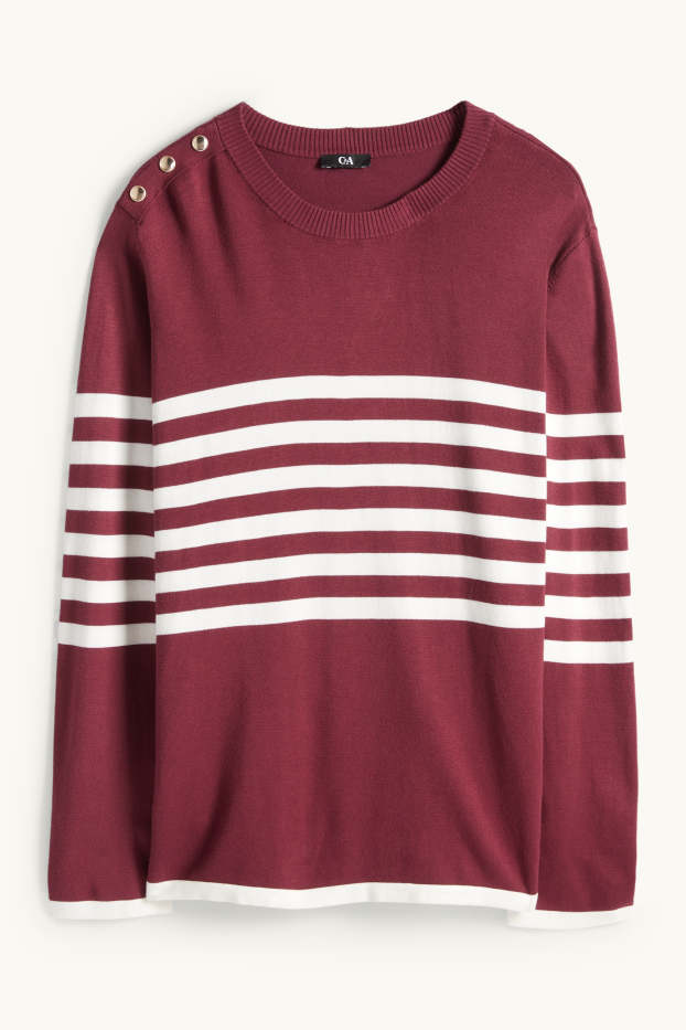 Dona - Jersei - de ratlles - bordeus