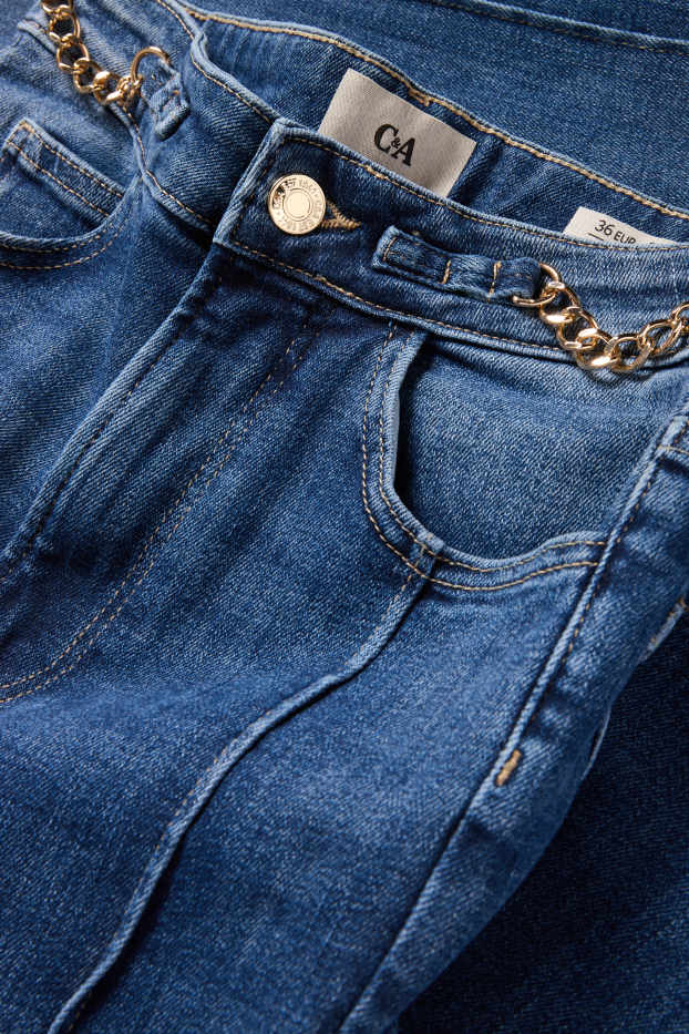 Mujer - Flared jeans - high waist - LYCRA® - vaqueros - azul