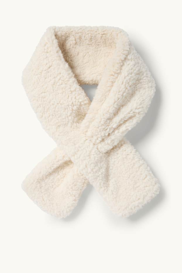 Kinderen: meisjes - Set - jas met capuchon en sjaal - gevoerd - 2-delig - mintgroen