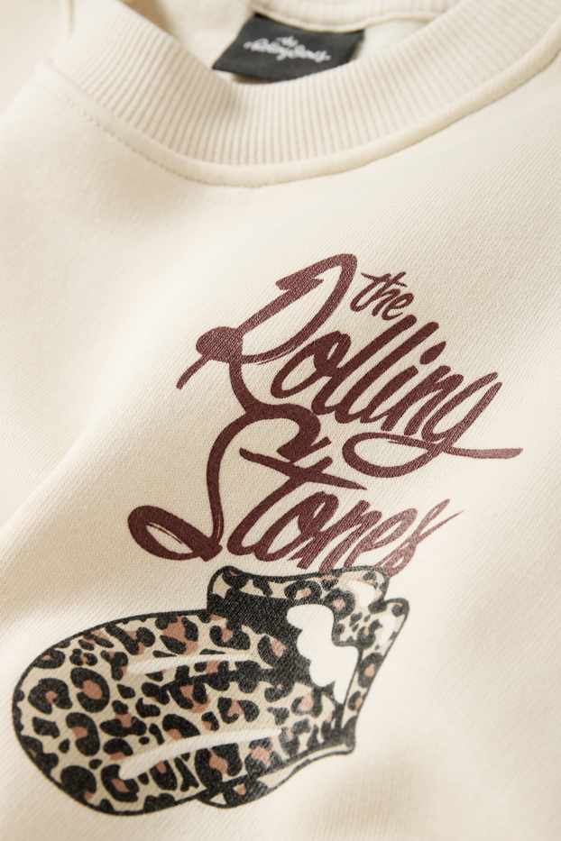 Damen - Sweatshirt - Rolling Stones - hellbeige