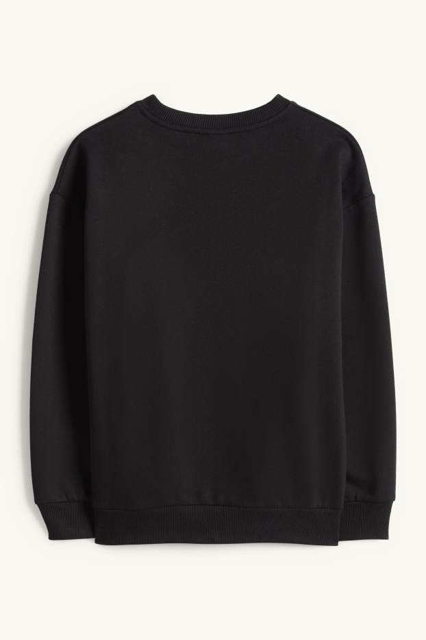 Děti - dívky - Billie Eilish - mikina - černá