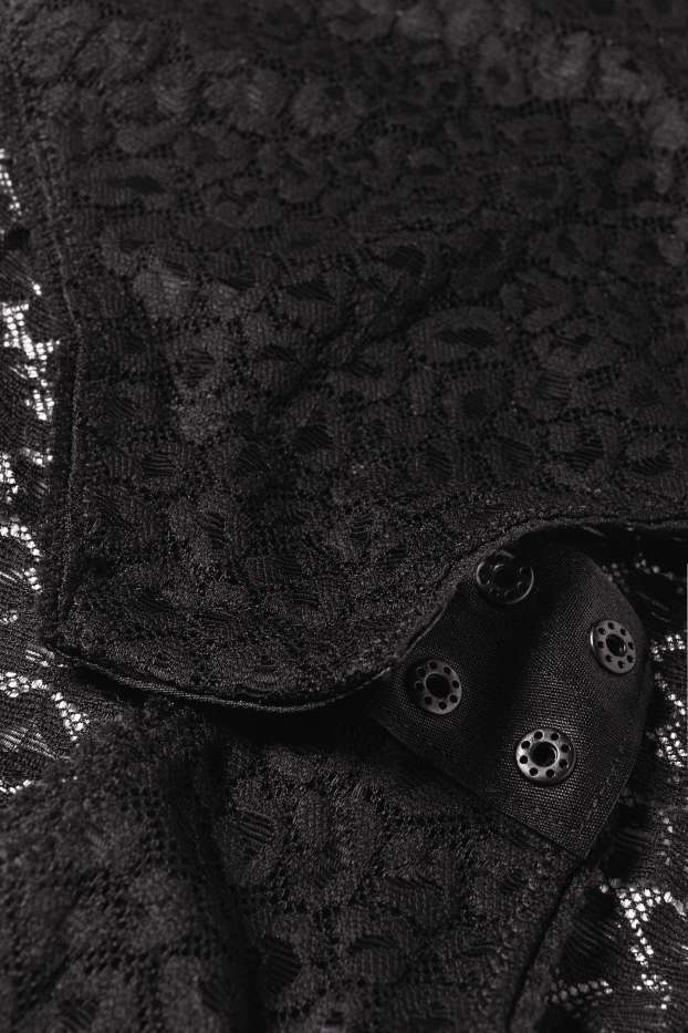 Dámské - Body - s vycpávkami - černá