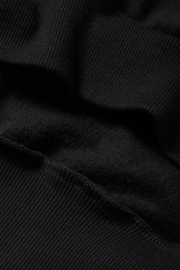 Uomo - Felpa con cappuccio oversize - Nirvana - nero