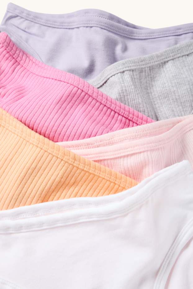 Enfants filles - Lot de 6 - culottes - rose